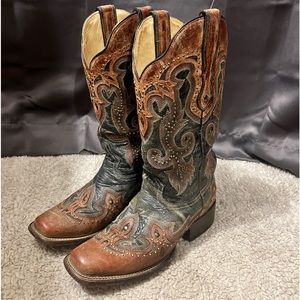 7.5 M Corral G1213 square toe western boot